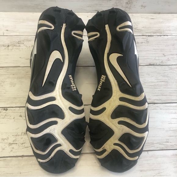 NIKE ALPHA Menace 3 Shark Men’s Black/White Football Cleats Size 7 - Picture 14 of 15